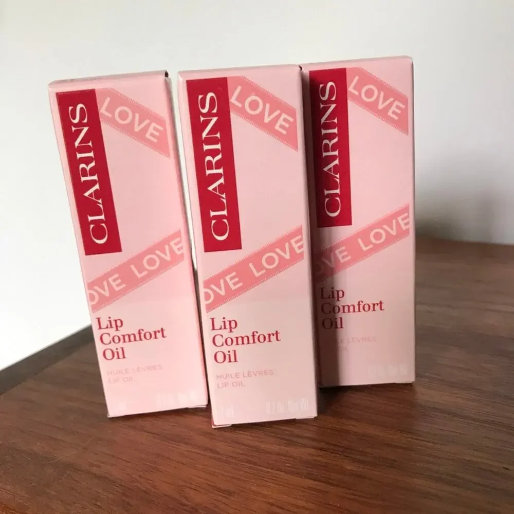 CLARINS #31 Love Lip Comfort Oil #31 Rosy Kiss - Bundle of 3, brand new in box